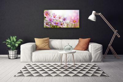 Canvas Wall art Flowers floral pink green