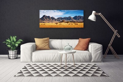 Canvas Wall art Desert landscape yellow brown