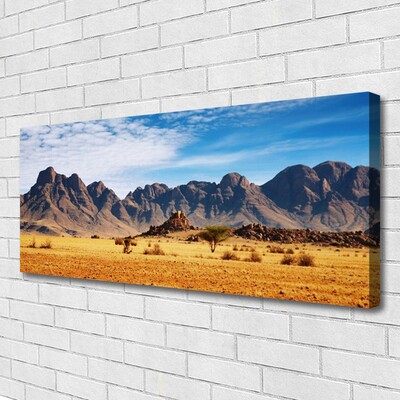 Canvas Wall art Desert landscape yellow brown