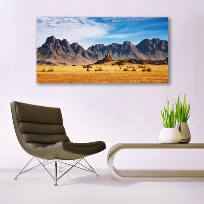 Canvas Wall art Desert landscape yellow brown