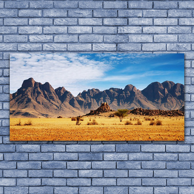 Canvas Wall art Desert landscape yellow brown