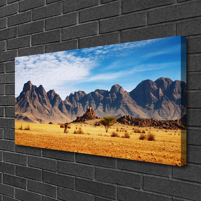 Canvas Wall art Desert landscape yellow brown