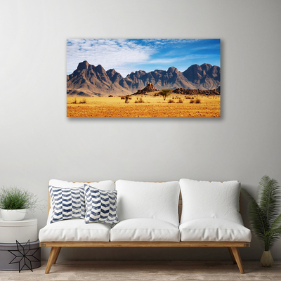 Canvas Wall art Desert landscape yellow brown