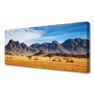 Canvas Wall art Desert landscape yellow brown