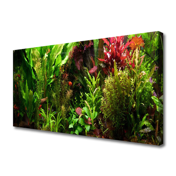 Canvas Wall art Plants nature green orange