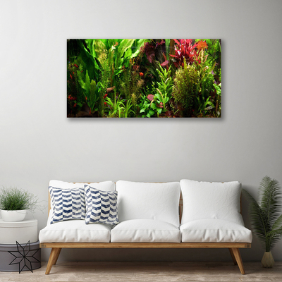 Canvas Wall art Plants nature green orange