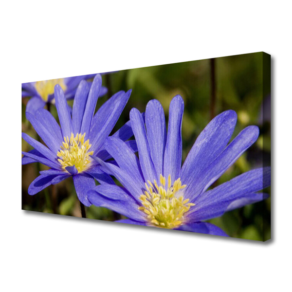 Canvas Wall art Flowers floral purple