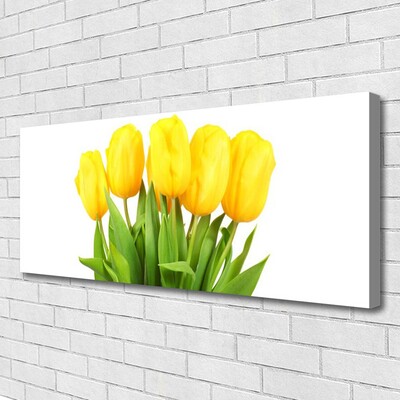 Canvas Wall art Tulips floral yellow