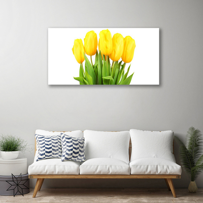 Canvas Wall art Tulips floral yellow