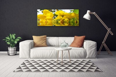 Canvas Wall art Flowers floral yellow