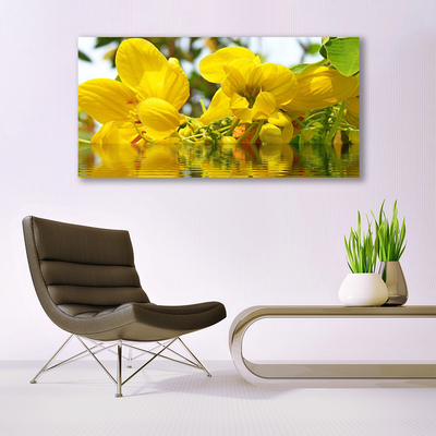 Canvas Wall art Flowers floral yellow