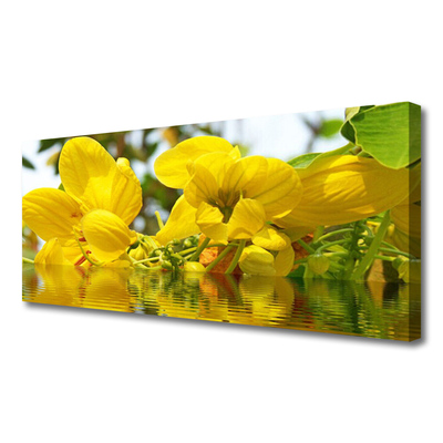 Canvas Wall art Flowers floral yellow