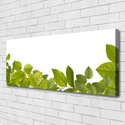 Canvas Wall art Leaves floral green