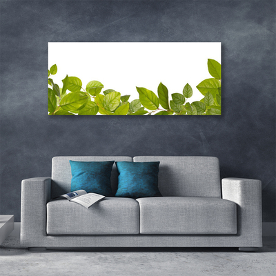 Canvas Wall art Leaves floral green