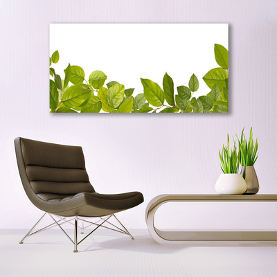 Canvas Wall art Leaves floral green