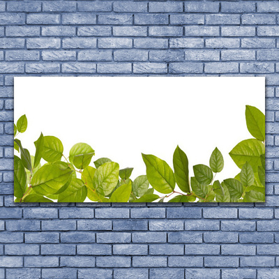 Canvas Wall art Leaves floral green