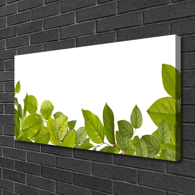 Canvas Wall art Leaves floral green