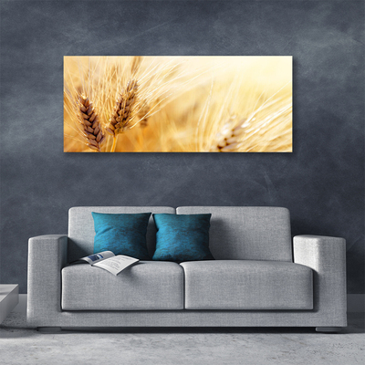 Canvas Wall art Wheat floral yellow