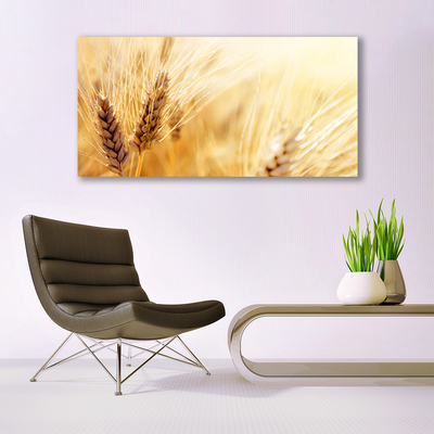 Canvas Wall art Wheat floral yellow