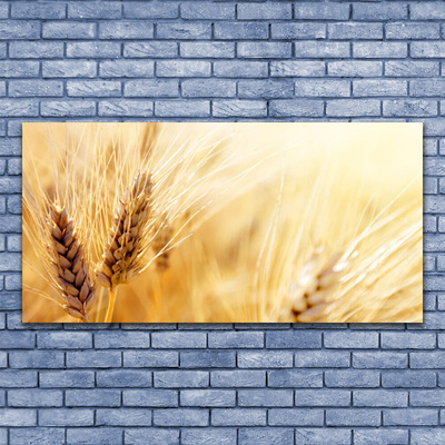 Canvas Wall art Wheat floral yellow