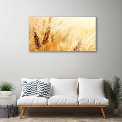 Canvas Wall art Wheat floral yellow