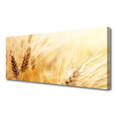 Canvas Wall art Wheat floral yellow