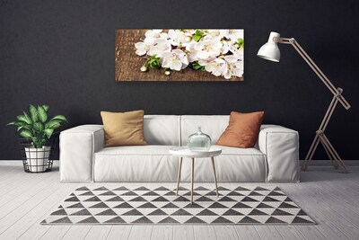 Canvas Wall art Flowers floral white