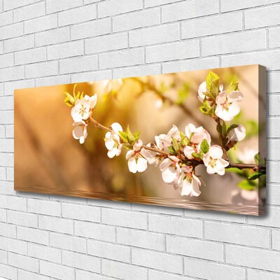 Canvas Wall art Flowers floral white