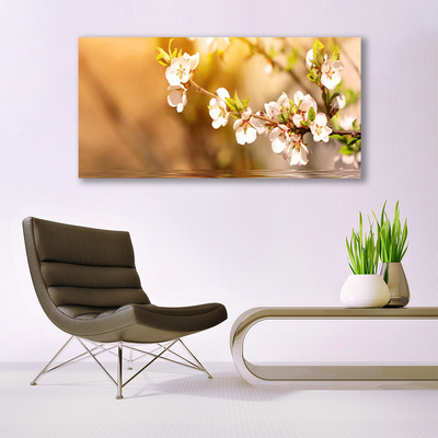 Canvas Wall art Flowers floral white