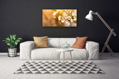 Canvas Wall art Flowers floral white