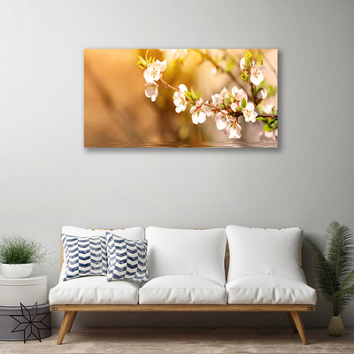 Canvas Wall art Flowers floral white