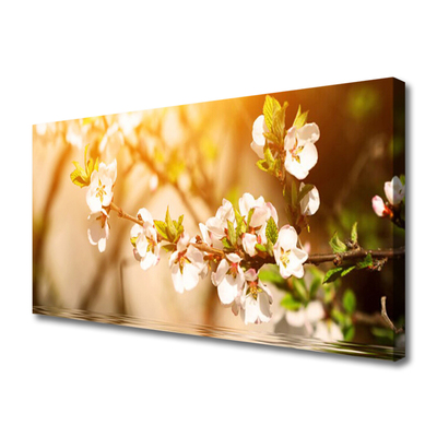 Canvas Wall art Flowers floral white