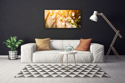 Canvas Wall art Flowers floral white