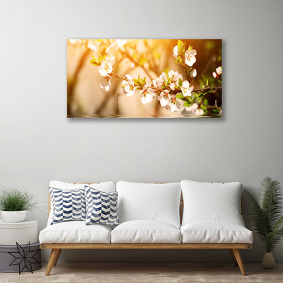 Canvas Wall art Flowers floral white