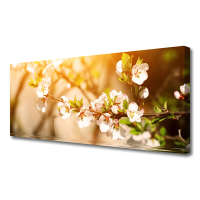 Canvas Wall art Flowers floral white