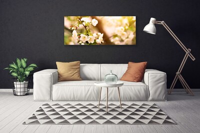 Canvas Wall art Flowers floral white