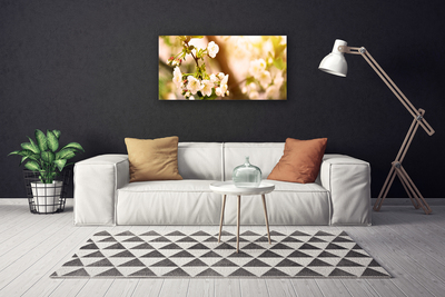 Canvas Wall art Flowers floral white