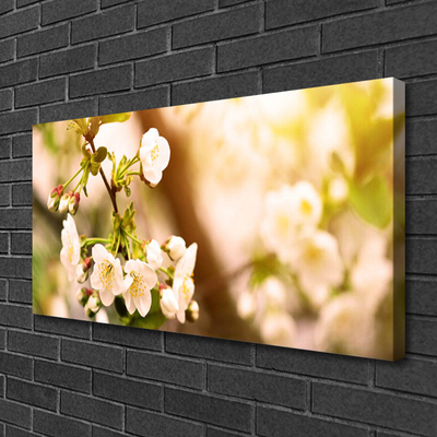 Canvas Wall art Flowers floral white