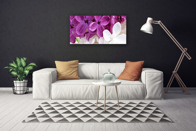 Canvas Wall art Flowers floral pink white