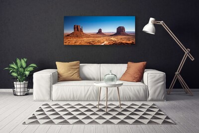 Canvas Wall art Desert landscape yellow brown