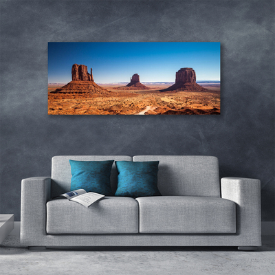 Canvas Wall art Desert landscape yellow brown