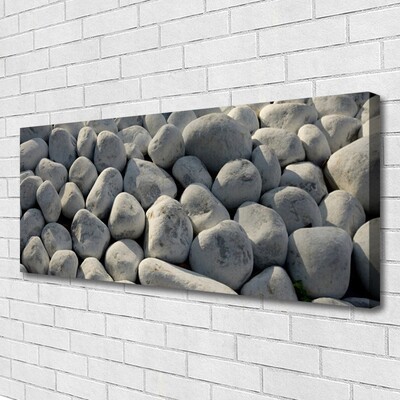 Canvas Wall art Stones art grey