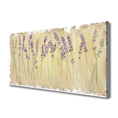 Canvas Wall art Flowers floral purple