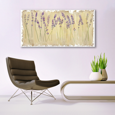 Canvas Wall art Flowers floral purple