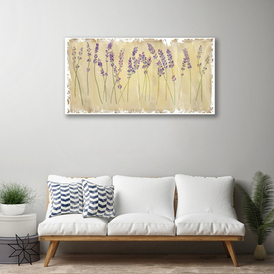 Canvas Wall art Flowers floral purple