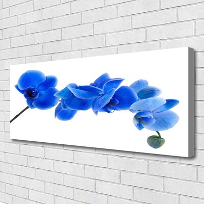 Canvas Wall art Flower floral blue