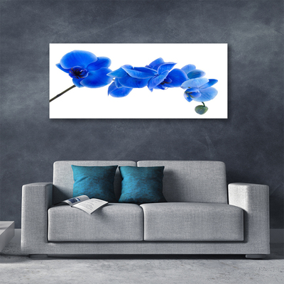 Canvas Wall art Flower floral blue