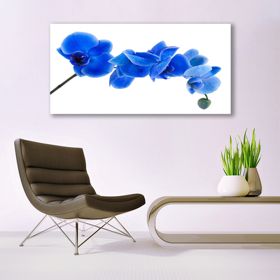 Canvas Wall art Flower floral blue