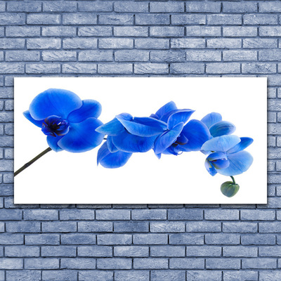 Canvas Wall art Flower floral blue
