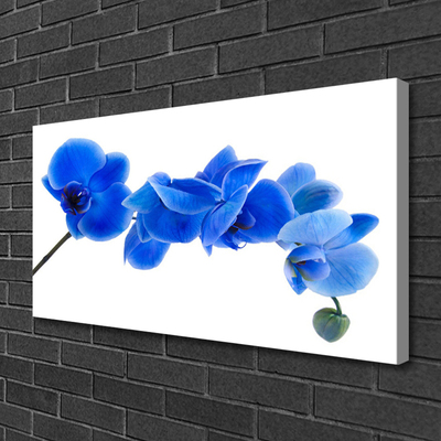 Canvas Wall art Flower floral blue